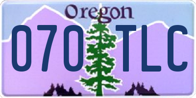 OR license plate 070TLC