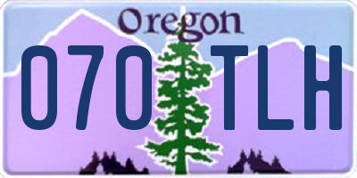 OR license plate 070TLH