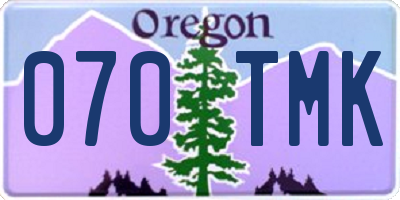 OR license plate 070TMK