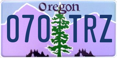 OR license plate 070TRZ