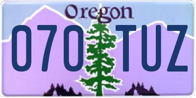 OR license plate 070TUZ
