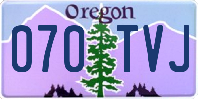 OR license plate 070TVJ