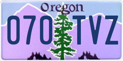 OR license plate 070TVZ