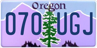 OR license plate 070UGJ