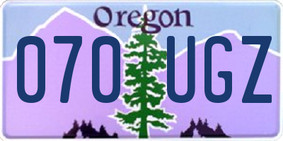 OR license plate 070UGZ