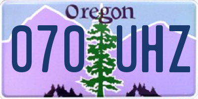 OR license plate 070UHZ