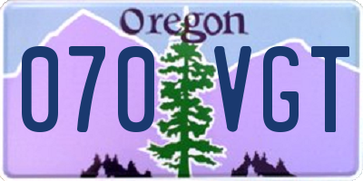 OR license plate 070VGT