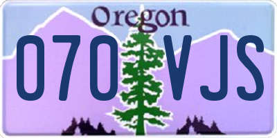 OR license plate 070VJS