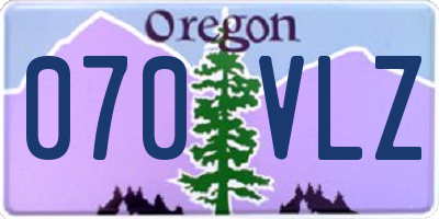 OR license plate 070VLZ