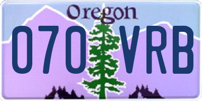 OR license plate 070VRB