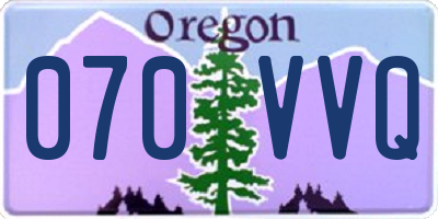 OR license plate 070VVQ
