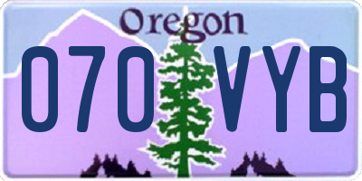 OR license plate 070VYB