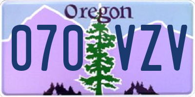 OR license plate 070VZV