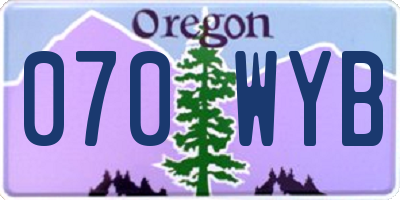 OR license plate 070WYB