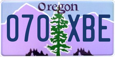 OR license plate 070XBE