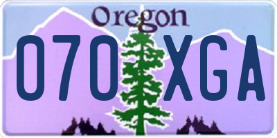 OR license plate 070XGA