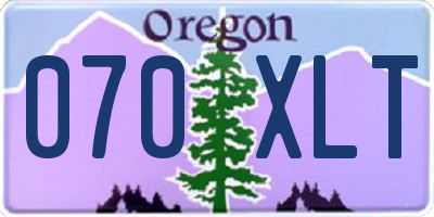 OR license plate 070XLT