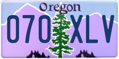 OR license plate 070XLV