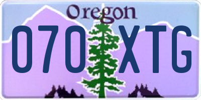 OR license plate 070XTG