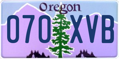 OR license plate 070XVB