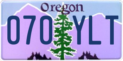 OR license plate 070YLT