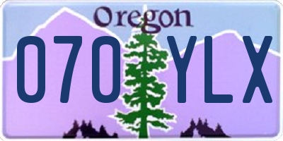 OR license plate 070YLX