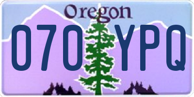 OR license plate 070YPQ
