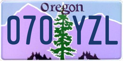 OR license plate 070YZL