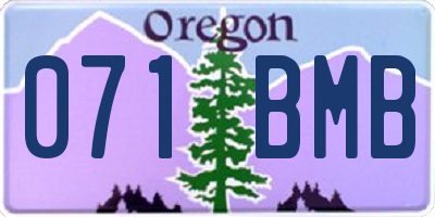 OR license plate 071BMB