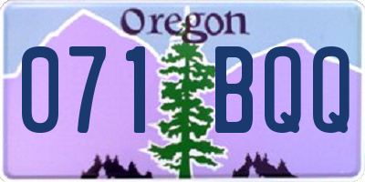 OR license plate 071BQQ