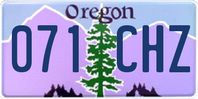 OR license plate 071CHZ