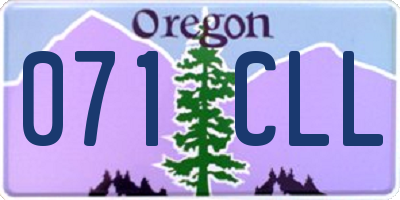 OR license plate 071CLL