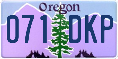 OR license plate 071DKP
