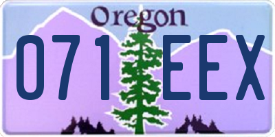 OR license plate 071EEX