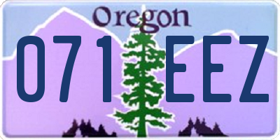 OR license plate 071EEZ