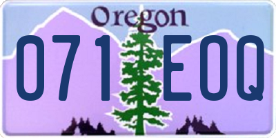 OR license plate 071EOQ