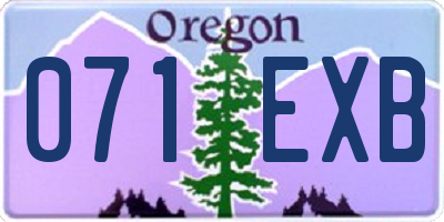 OR license plate 071EXB