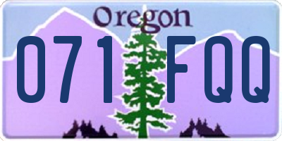 OR license plate 071FQQ