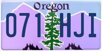 OR license plate 071HJI