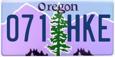 OR license plate 071HKE
