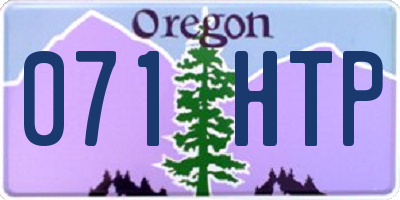 OR license plate 071HTP