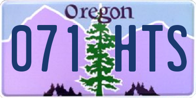 OR license plate 071HTS