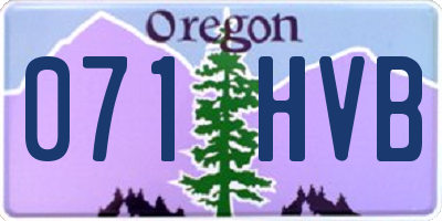 OR license plate 071HVB