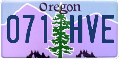 OR license plate 071HVE