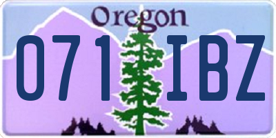 OR license plate 071IBZ