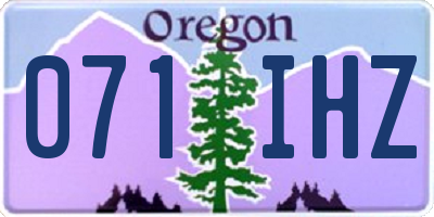 OR license plate 071IHZ