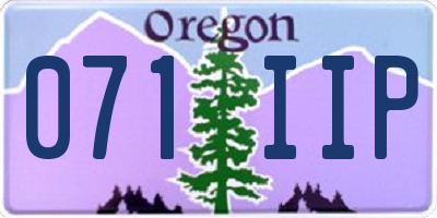 OR license plate 071IIP