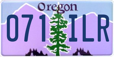 OR license plate 071ILR