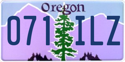 OR license plate 071ILZ