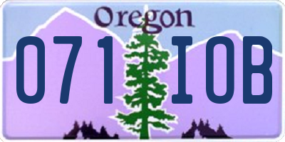 OR license plate 071IOB